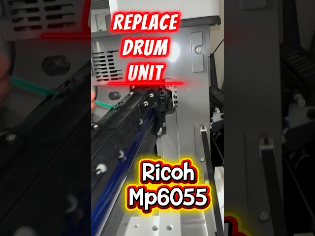 How to Replace Drum Unit – Ricoh MP4055 / MP5055 / MP6055 #Ricoh #DrumUnit #Shorts