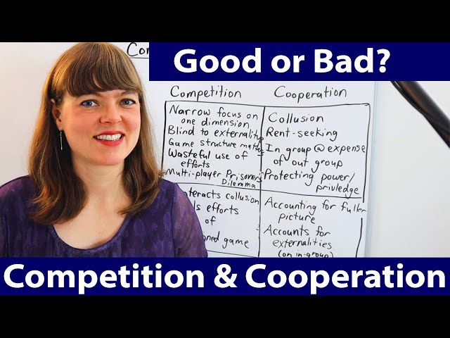 Competition and Cooperation: Is one good and the other bad?