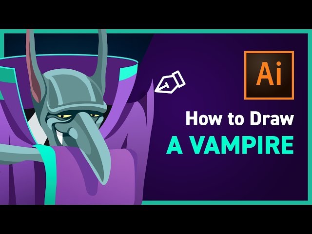 How to Draw a Vampire in Illustrator 🍷