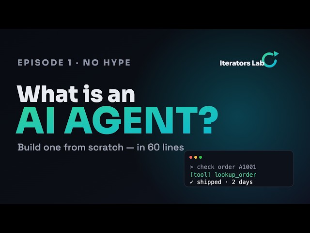 What is an AI Agent? Build One From Scratch in Python (No Hype)