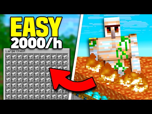 NEW BEST IRON FARM Minecraft 1.21/26.2! (2000/h)