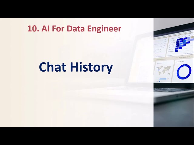 10. Chat History in LangChain | From Data Engineering to AI | AI for Data Engineers