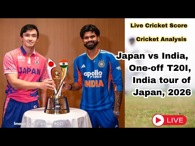 Live Analysis : Japan vs India, One-off T20I, India tour of Japan, 2026 - Cricket Data Analysis