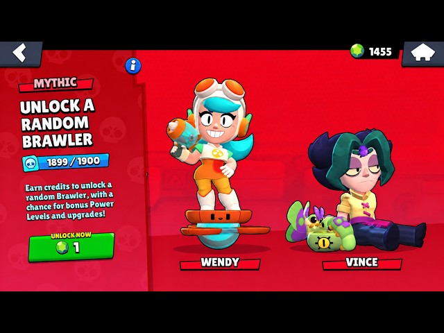 1 GEM UNLOCKED A MYTHIC BRAWLER! 😱 BRAWL STARS NEW UPDATE 🔥