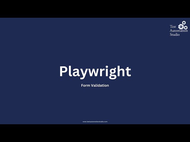 Playwright Validations