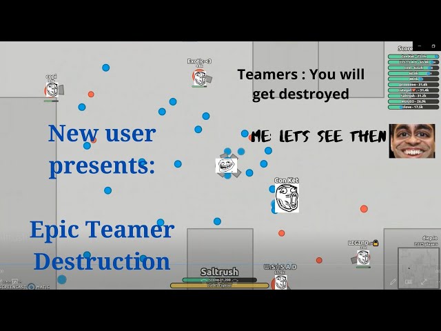 Diep.io || Epic Teamer Destruction || A Classic Short || Six Parts Combined