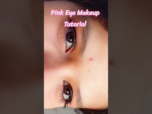 💗 Easy Pink Eye Makeup Tutorial | Eye Makeup for Beginners ✨ #shorts #youtubeshorts