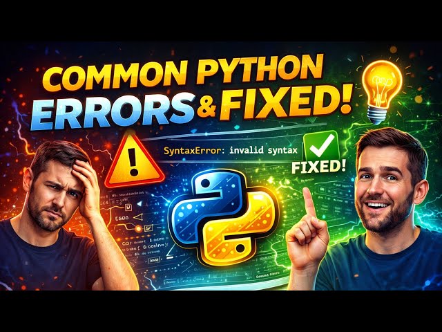 Common Python Errors and How to Fix Them (Beginner to Pro Guide)