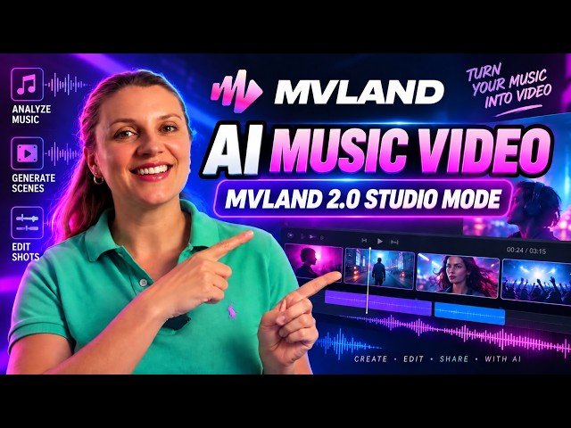 MVLAND 2.0 Studio Mode Tutorial: Create and Edit AI Music Videos Like a Pro