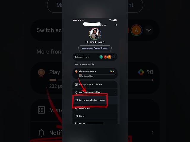 Google Play Subscription Auto Renew Cancel in 1 Minute 😱 | Stop Auto Payment #shorts