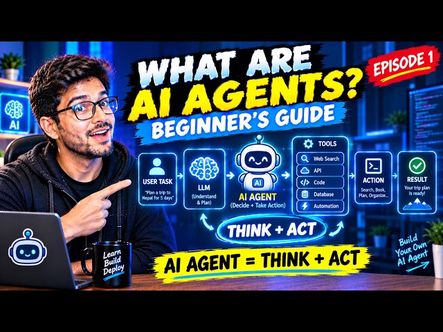 What Are AI Agents? The Complete Beginner's Guide (AI Agents from Scratch — Episode 1)