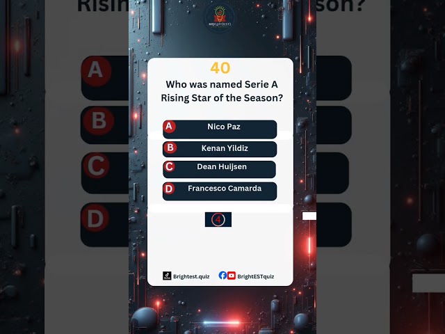 2025/26 Football Quiz Challenge Shorts #triviachallenge #football #quizgame #fypシ゚ #brightestquiz