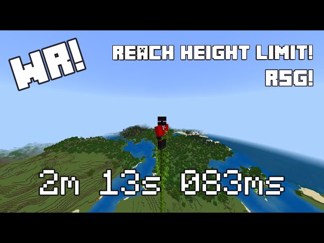 [WR] REACH HEIGHT LIMIT! | V26 RSG Minecraft Bedrock Edition Speedrun