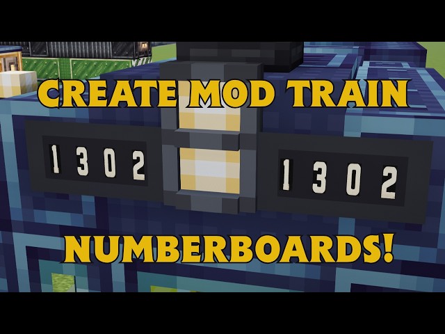 I Added Customizable Train Number Boards to Minecraft!