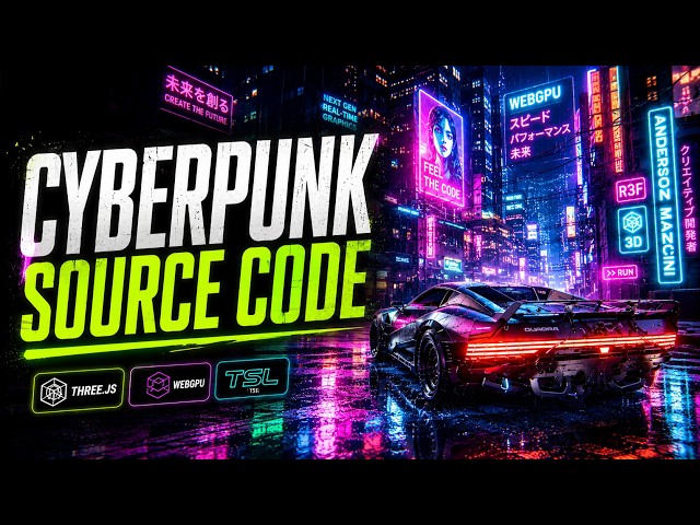 [ SOURCE CODE ] Threejs CyberPunk WebGPU - Threejs Conference