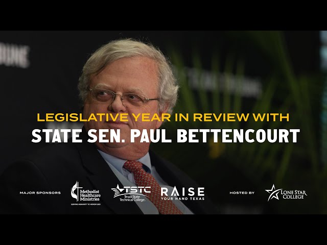 Legislative year in review with state Sen. Paul Bettencourt