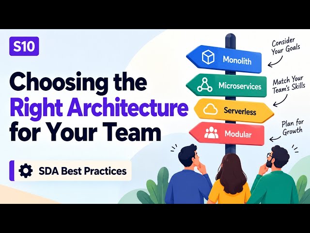 S10 | Choosing the Right Architecture for Your Team | SDA Best Practices | Uplatz