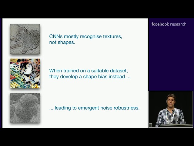 Robert Geirhos: ImageNet-trained CNNs are biased towards texture (ICLR 2019 talk)