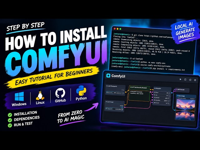 How to install comfyui and use open source AI Models | AI Content Creation NoCode