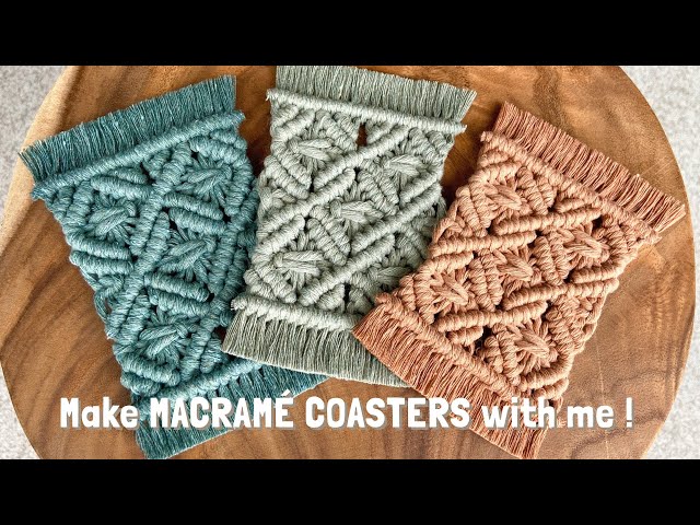 DIY Macrame Coaster Tutorial