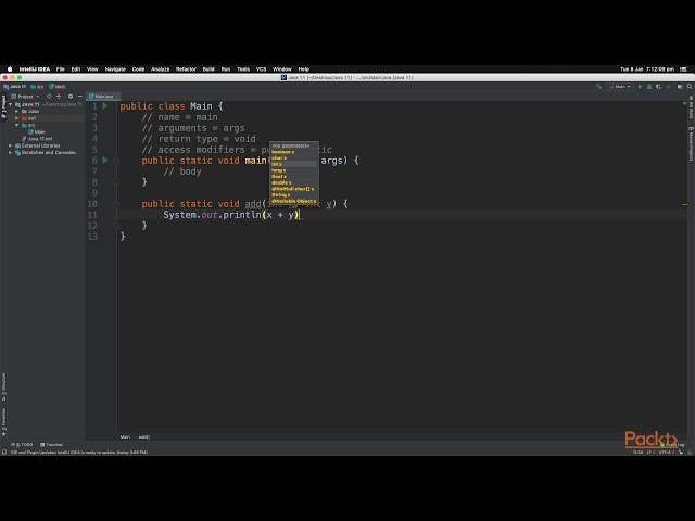 Learning Java 11:  Understanding Methods | packtpub.com