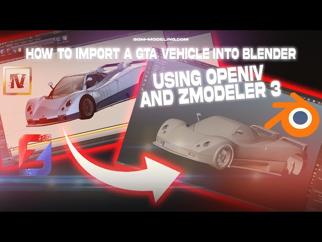 How to Import GTA 5 Vehicles into Blender | ZModeler 3 & OpenIV Tutorial
