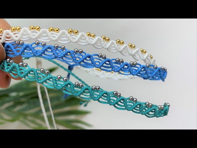 [마지막 챌린지라이브❤️] 웨이브 발찌 만들기 How to make a wave anklet