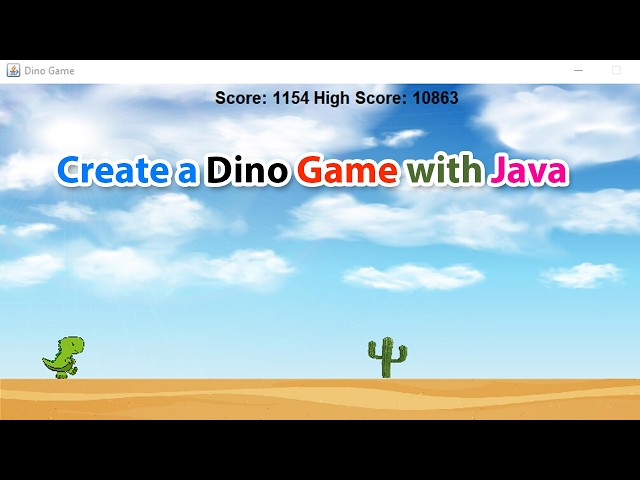 Create a Dino Game with Java | ASMR Coding Tutorial