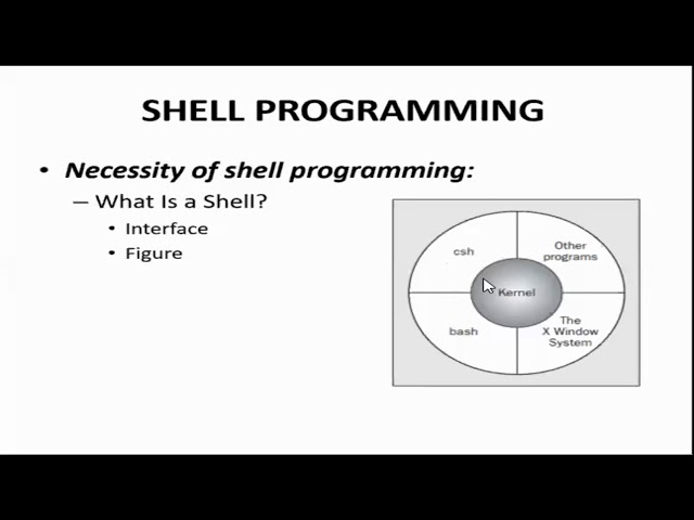 Necessity of shell programming
