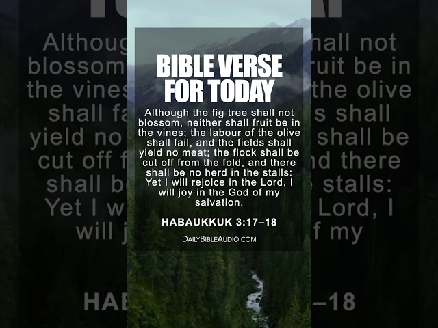 Habakkuk 3:17-18 | Encouraging Bible Verse For Today
