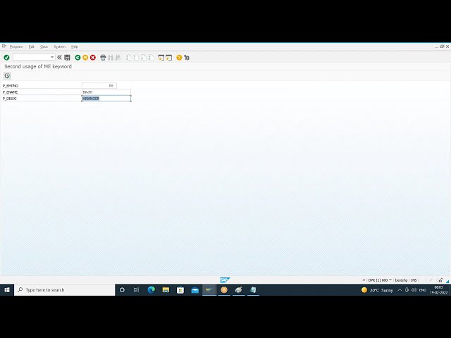 11 ME Keyword in SAP OOPS ABAP