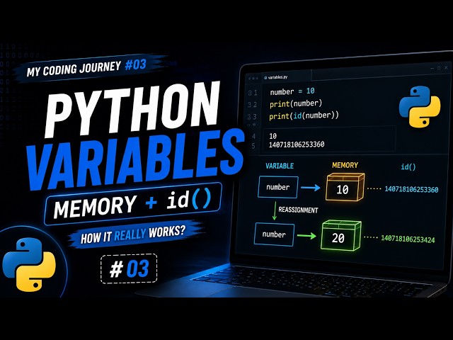 Python Variables Kaise Kaam Karte Hain? | Memory, id() & Reassignment Explained #03