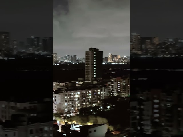 Beautiful Mumbai Night View | Tall Skyscrapers Shining in the City Lights ✨ #Shorts