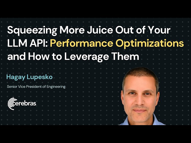 Squeezing More Juice Out of Your LLM API: Performance Optimizations and How to Leverage Them