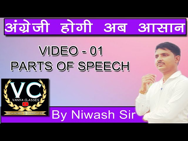 Parts of Speech. Learn English with basic. By Niwash Deo Sir. #Angreji_hogi_ab_aasan