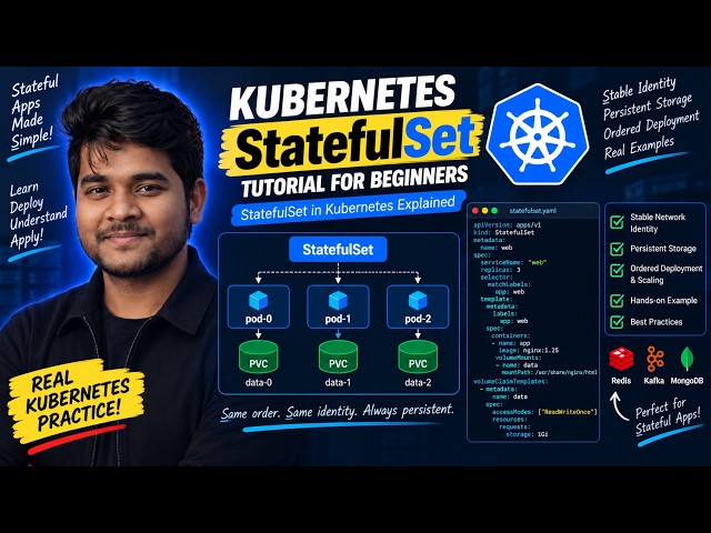 Kubernetes StatefulSet Tutorial | StatefulSet in Kubernetes Explained