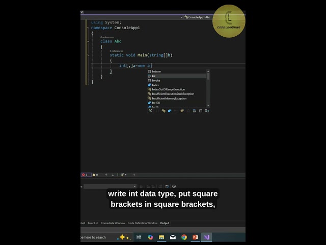 C# module | Array 'part 8' | CodeLearning