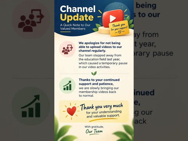 Together We Grow 🙏 – Membership Videos Are Coming Back