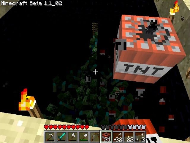 Minecraft beta 1.1 Mob grinder