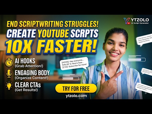 Ytzolo Ai Script Generator create YouTube Scripts in Seconds, ai script generator for youtube