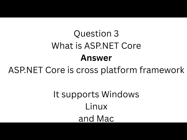 ASP.NET MVC Interview Questions for Freshers & 2+ Experience