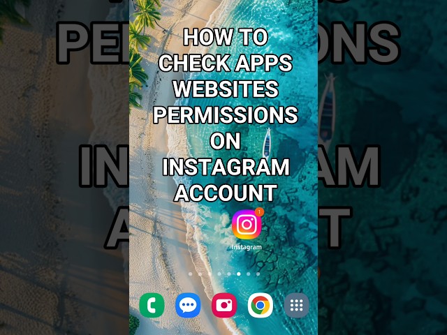 How To Check Apps Websites Permissions on Instagram Account #instagramtutorial #howto #tutorial