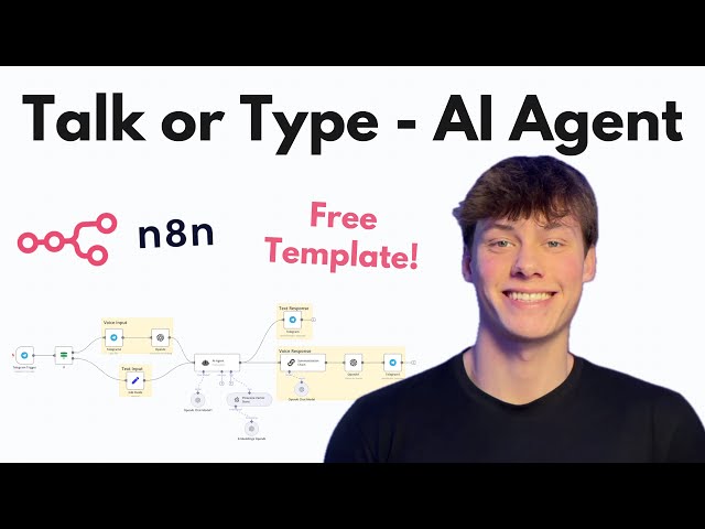 How to Build a Voice AND Text AI Agent in n8n with No Code