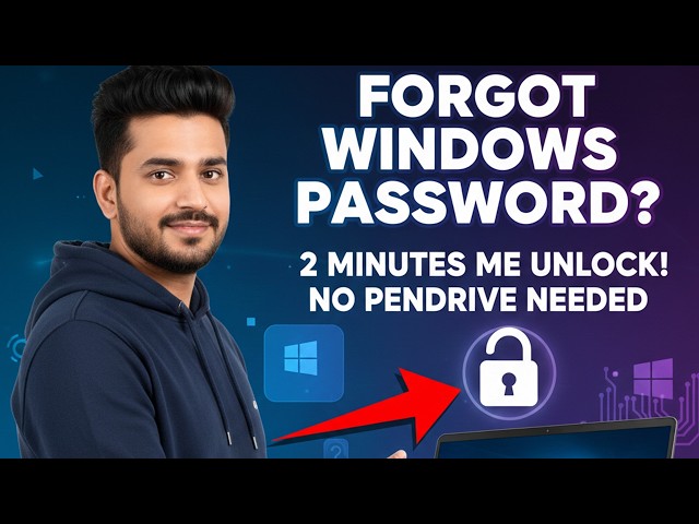 Forgot Windows Password? Reset Without Pendrive or Software | Windows 11 / 10 / 7 | Hindi