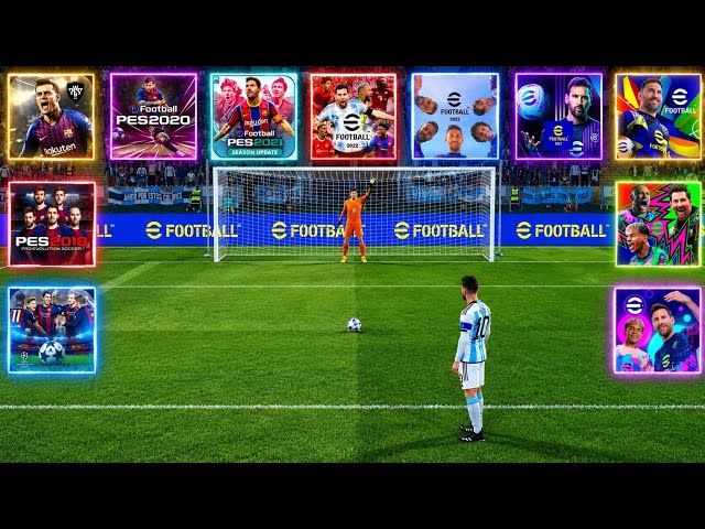 Evolution of PENALTY KICKS PES & eFootball Mobile (PES 2017 → eFootball 2027)