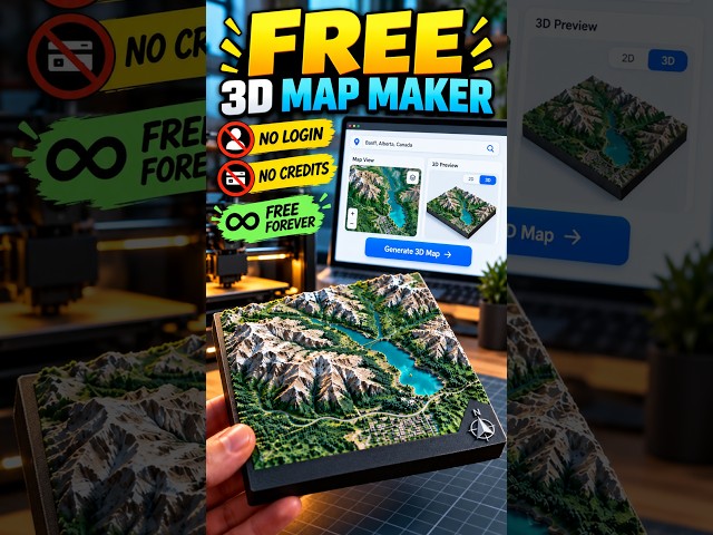Free 3d Printable Map Maker Tool!