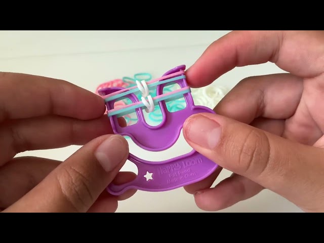 How to make a Snake Link rainbow loom bracelet 