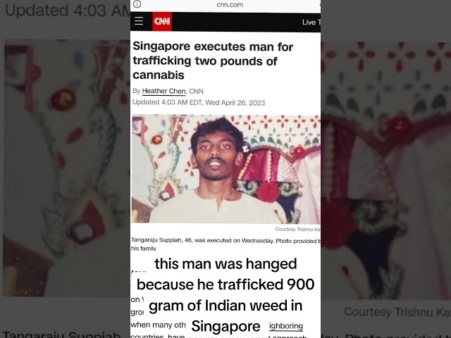 Hanged to death for weed