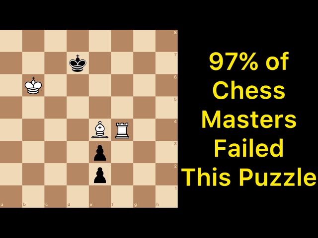 Many Chess Masters Failed This Puzzle! Try it