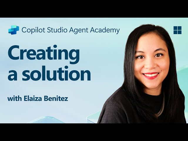 Creating a solution for your agent